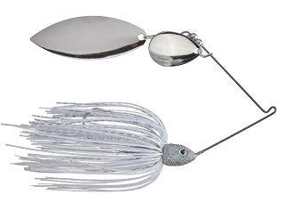 Strike King Tour Grade Spinnerbait 3/4 oz (Willow/Willow) - White/Silver
